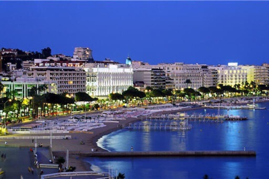 Cannes Palm Beach Parking, Clim, Wifi Plage 2' A Pieds Exterior foto